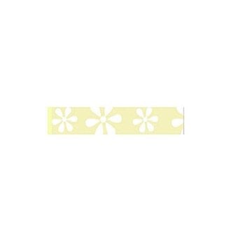 Cream Organza Gold Satin-Edged Ribbon 38mm x 4m
