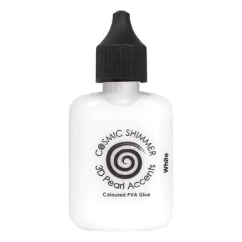 Cosmic Shimmer White 3D Pearl Accents PVA Glue 30ml