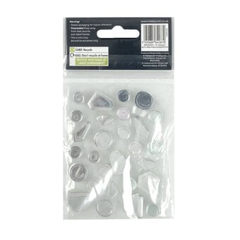 Iridescent Assorted Adhesive Gems 28 Pack image number 5