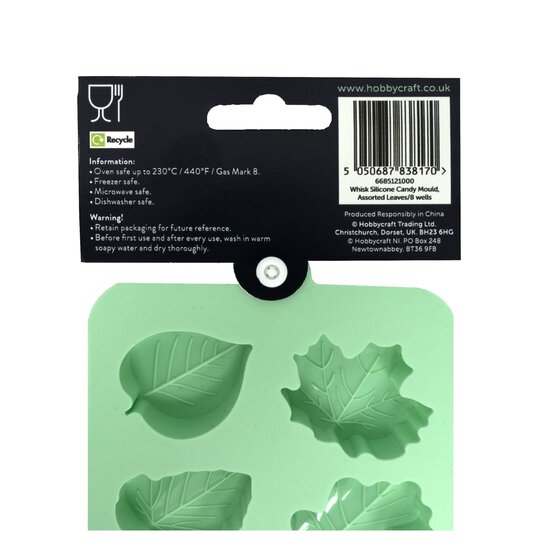 Whisk Assorted Leaf Silicone Candy Mould 8 Wells image number 7