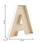 Wooden Fillable Letter A 22cm image number 4