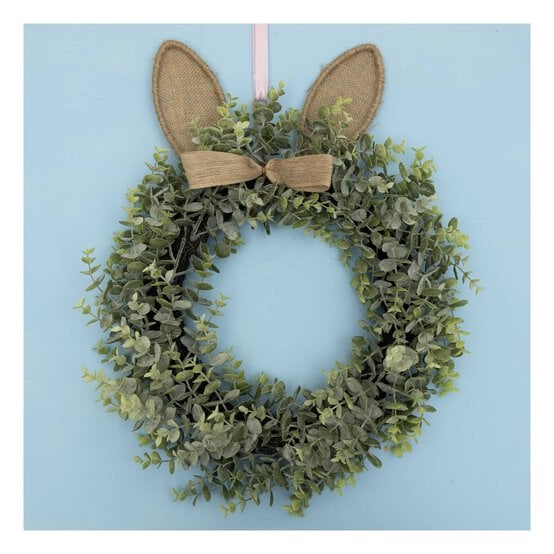 Bunny Ears Eucalyptus Wreath 54cm image number 1