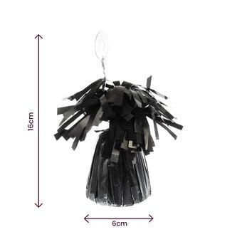 Black Foil Balloon Weight 170g image number 2