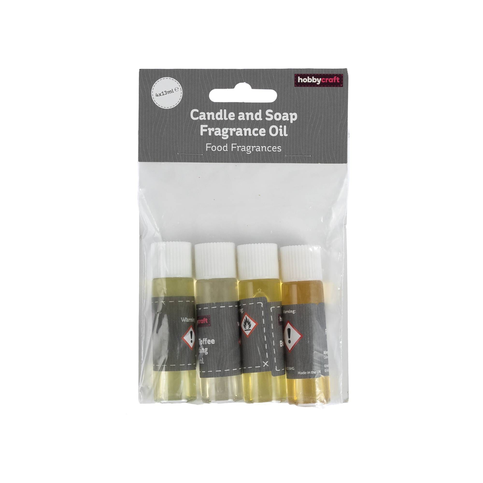Sweet Food Candle and Soap Fragrance Oils 13ml 4 Pack Hobbycraft