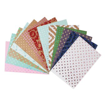 Glitter Foil Scrap Pack A6 20 Sheets