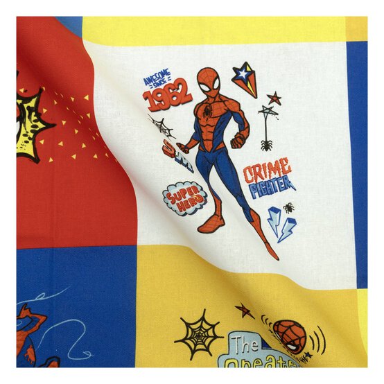 Spider-Man Web Doodle Patch Cotton Fat Quarters 4 Pack image number 2