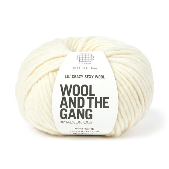 Wool and the Gang Ivory White Lil’ Crazy Sexy Wool 100g image number 1