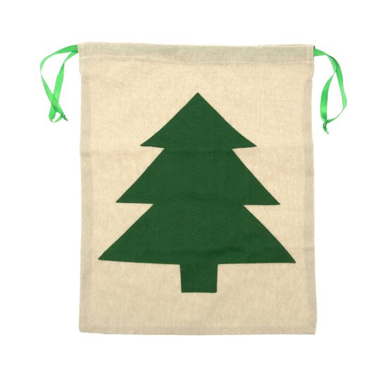 Christmas Tree Canvas Bag 43cm image number 2