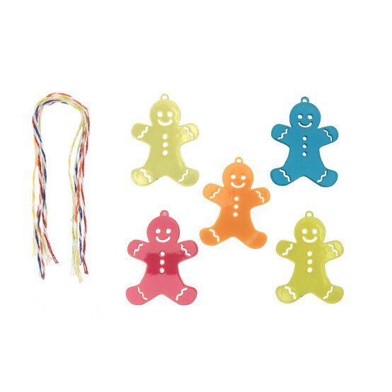 Neon Acrylic Gingerbread 5 Pack image number 1