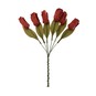 Red Tulip Wired Floral Picks 12cm 6 Pack image number 1