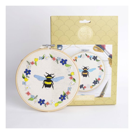 Sew & So On Bumblebee Embroidery Kit image number 4
