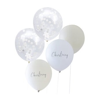 Ginger Ray Christening Balloons 5 Pack image number 2