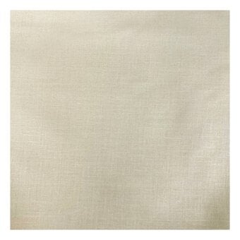 Cream Polycotton Curtain Lining Fabric by the Metre image number 2