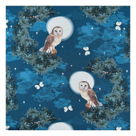 Woodland Wonders Night Owl Cotton Fabric by the Metre image number 2