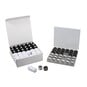 Trimits Black and White Thread and Bobbin Set 72 Pack image number 1
