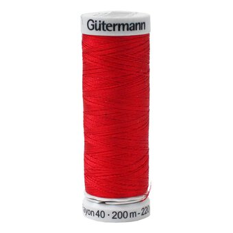 Gutermann Red Sulky Rayon 40 Weight Thread 200m (1147)
