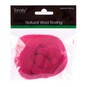 Trimits Bright Pink Natural Wool Roving 10g image number 1