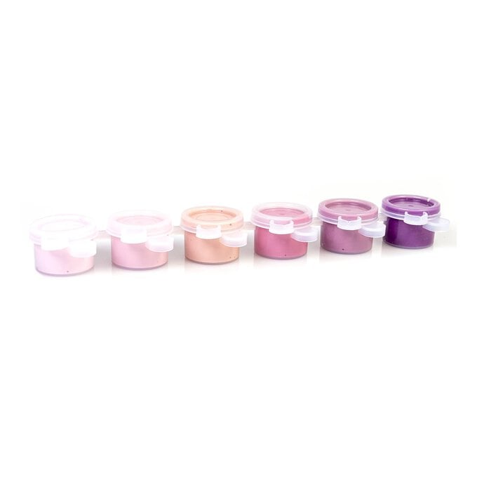Purple Acrylic Craft Paints 5ml 6 Pack image number 1