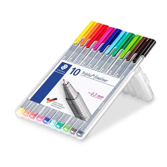Staedtler Triplus Colour Fineliner Pens 10 Pack