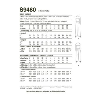 Simplicity Women's Jumpsuit Sewing Pattern S9480 (U5 16-24)