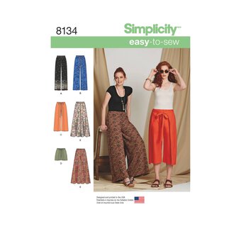 Simplicity Women&rsquo;s Trousers Sewing Pattern 8134 (6-14)