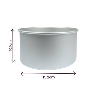Whisk Round Aluminium Cake Tin 6 x 4 Inches image number 3