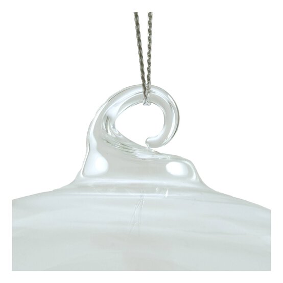 Fillable Glass Hanging Snow Globe 8cm image number 4
