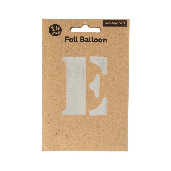 Silver Foil Letter E Balloon image number 3