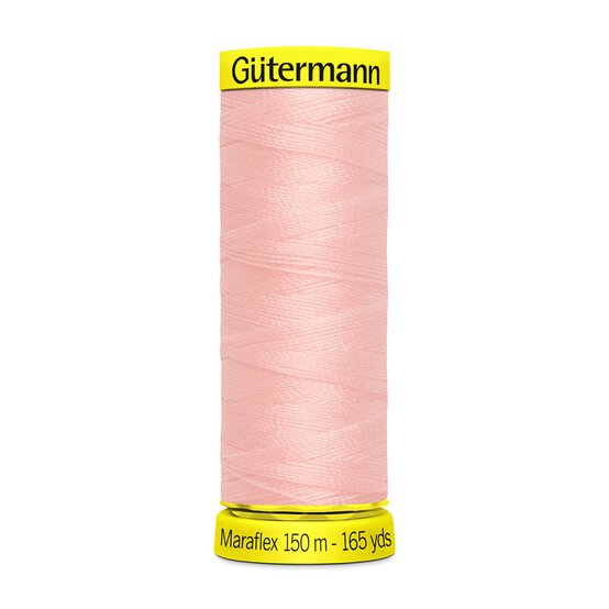 Gutermann Powder Pink Maraflex Stretchy Sewing Thread 150m (659) image number 1