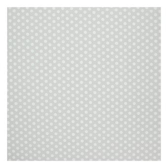 Light Grey Medium Dot Cotton Fabric by the Metre image number 2