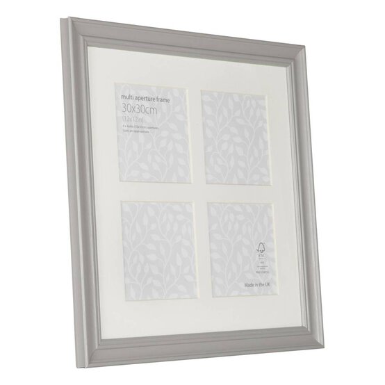 Vintage Grey Multi-Aperture Frame 30cm x 30cm image number 1