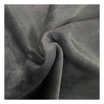 Grey Cuddle Fleece Fabric by the Metre