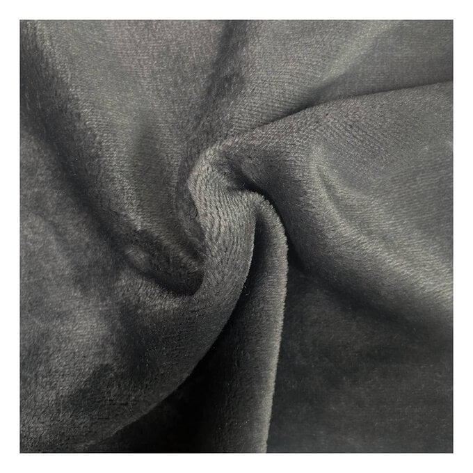 Grey Cuddle Fleece Fabric by the Metre image number 1