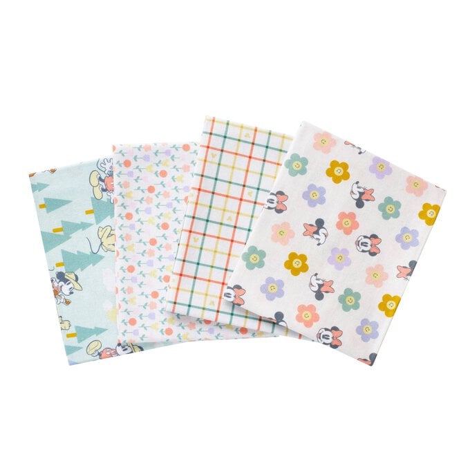 Disney Mickey Grow Flow Cotton Fat Quarters 4 Pack image number 1