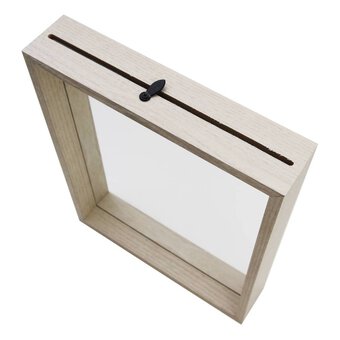 White Washed Wood Glass Insert Frame 8 x 10 Inches