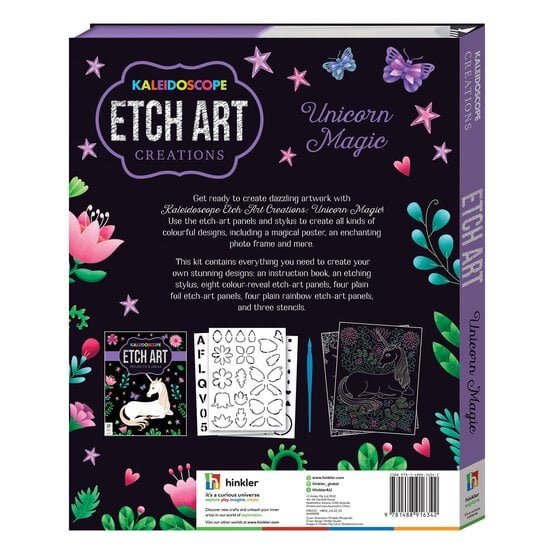 Kaleidoscope Etch Art Unicorn Magic Book image number 2