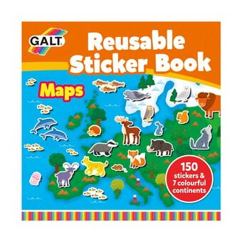 Galt Maps Reusable Sticker Book