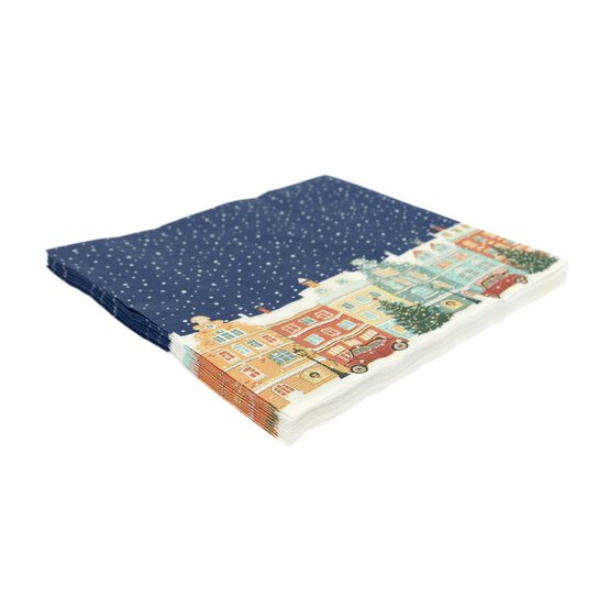 Christmas Village Napkins 12 Pack image number 2
