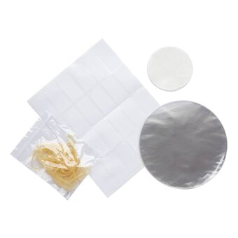 KitchenCraft Home Made Transparent Jar Cover Kit 24 Pack