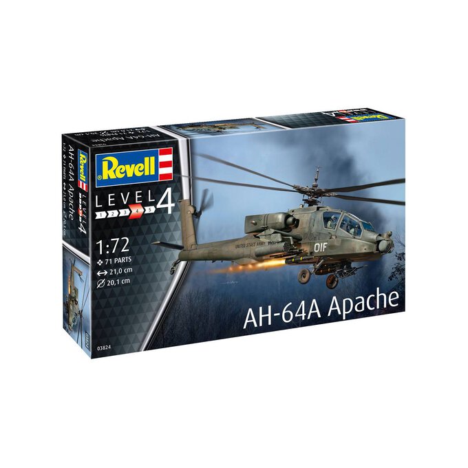 Revell AH-64A Apache Model Kit 1:144 image number 1