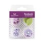 Culpitt Lilac Flower and Leaf Sugar Toppers 12 Pack image number 1