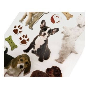 Paper House Puppy 3D Stickers 15 Pieces