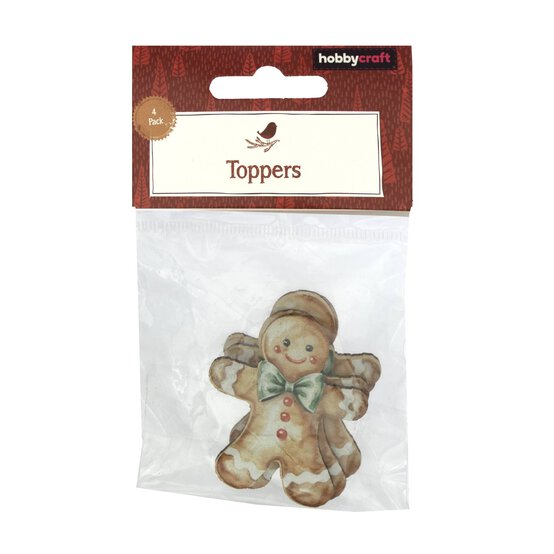 Gingerbread Toppers 4 Pack  image number 6