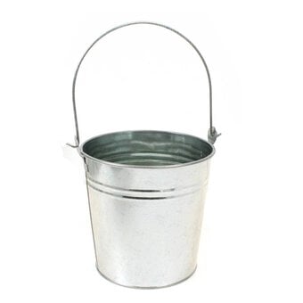 Decorate Your Own Medium Metal Bucket 18cm x 14cm x 17cm