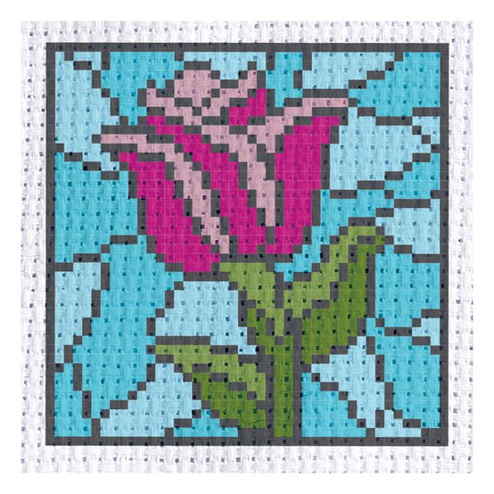 Mini Stained Glass Cross Stitch Kit image number 1