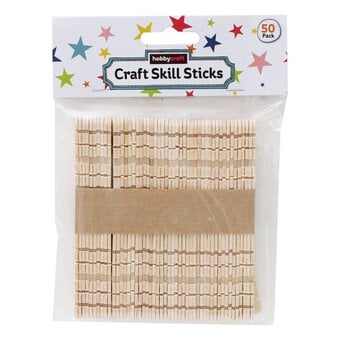 Wooden Craft Sticks 50 Pack