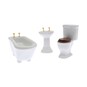 Doll&rsquo;s House Ceramic Bathroom Set  3 Pieces image number 1