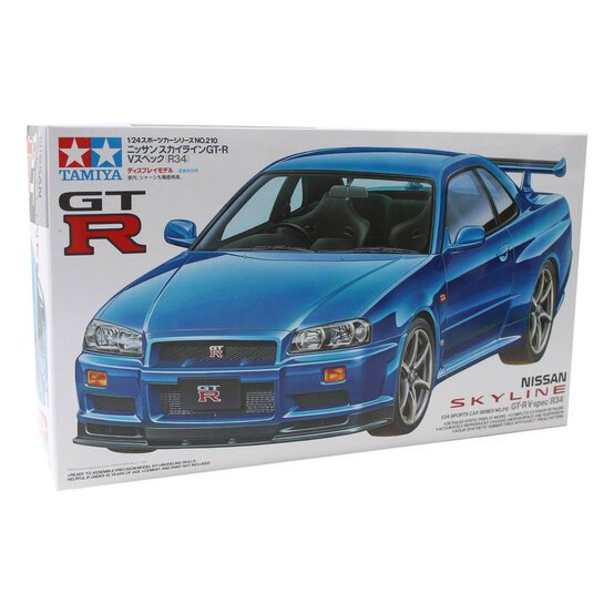 Tamiya Nissan Skyline GT-R V Spec R34 Model Kit 1:24 image number 1