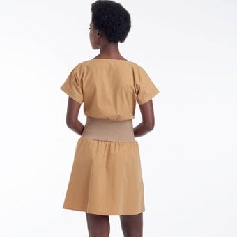 Simplicity Dress with Knit Midriff Sewing Pattern S9135 (6-14) image number 3