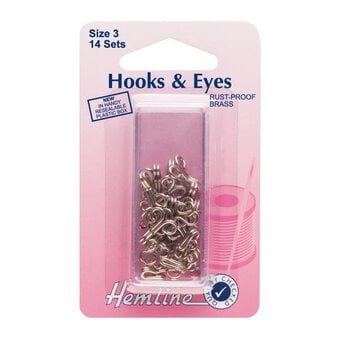 Hemline Hook and Eyes 14 Pack
